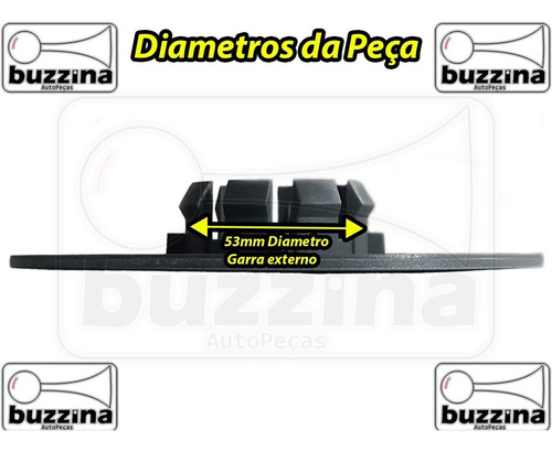Imagem 7 de 9 de Jogo 4 Carlota Miolo Centro Roda Orbital Prata Vw