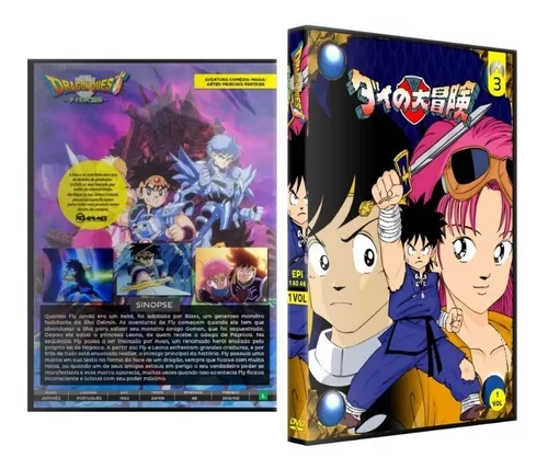 Dvd Anime Fly Dragon Quest Série Clássica Completa Dublado