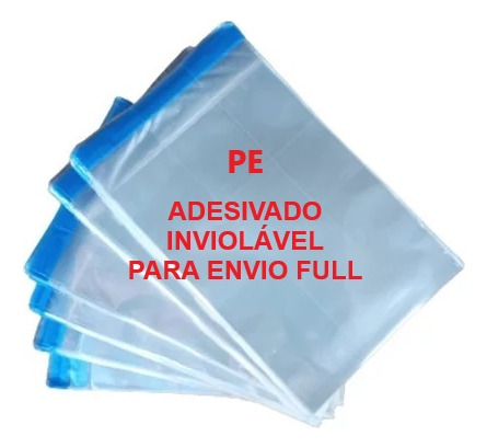 Saco Adesivado Pe Envio Full Transparente 15x20 1000 Unidade