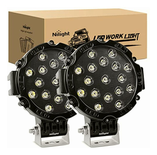 Nilight Barra De Luz Led, 2 Piezas, 17,78 Cm, 51 W, 5100