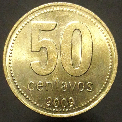 Moneda Argentina 50 Centavos 2009 Ceca Argentina 