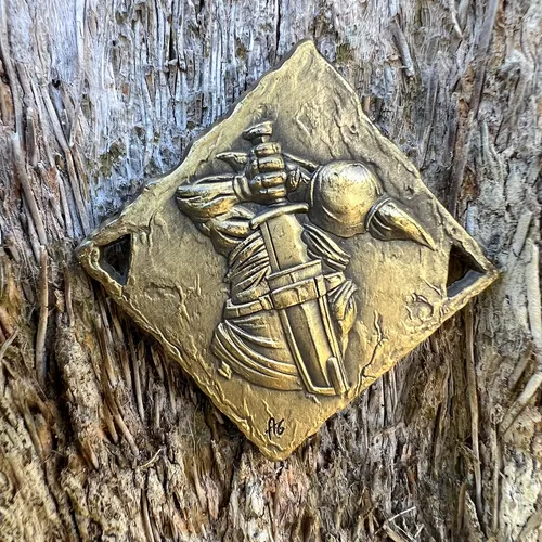 Moneda De Decisión Goblin Dorado D2 Cara-cruz - Rpg Larp