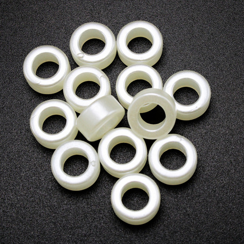 Cuenta Separador Acrílico 100g Pulseras Bisutería Collares Dona Nacar 200pz 1.2 Cm 1.2 Cm