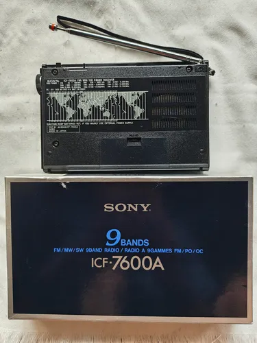 Radio Sony Icf-7600a Nuevo Sin Usar 9 Bandas Hecho En Japón