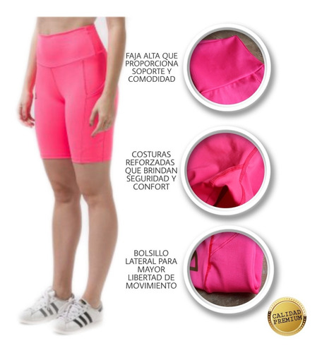 Biker. Ciclista Fucsia. Tendencia Verano. Bolsillo Lateral