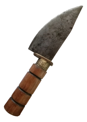 Antigua Cuchilla Criolla Artesanal Facon De Campo Gaucho Marrón Claro (Usado)