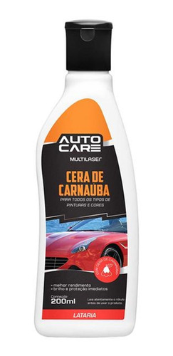 Cera De Carnauba Liquida Automotiva Protetora Sem Abrasivo