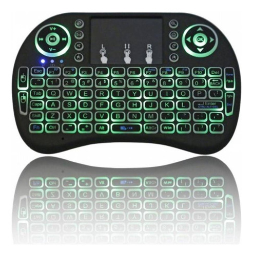 Mini teclado inalámbrico Touch Air Mouse con LED
