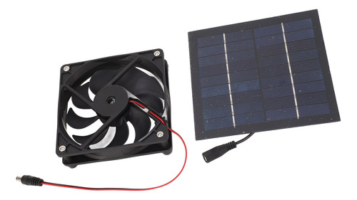 Kit De Ventilador De Panel Solar Portátil Con Alimentación D