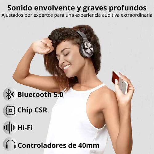Audifonos Vankyo C750 Bajos Profundos Noise Cancel Microfono Color Negro