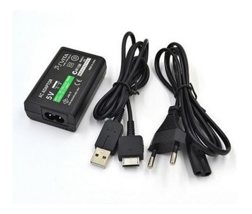 Cargador Psvita + Cable Usb De Datos+ Cable Poder