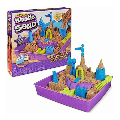 Kinetic Sand, Set De Playa De Lujo Con 1.13 Kg De Arena De