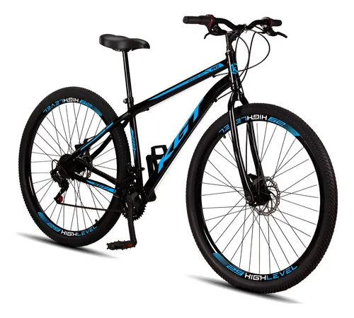 Bicicleta Aro 29 Aço Carbono Freios A Disco 21 Marchas
