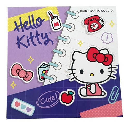 Block De Notas 70h  Hello Kitty Sanrio Back To School