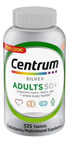 Vitaminas Americanas Centrum Silver 325 Pastillas