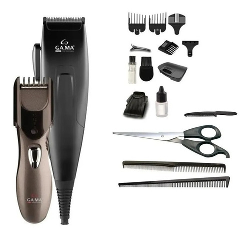 Combo Maquina Cortar Pelo + Trimmer Gama Gm562 29 Pzas Barba