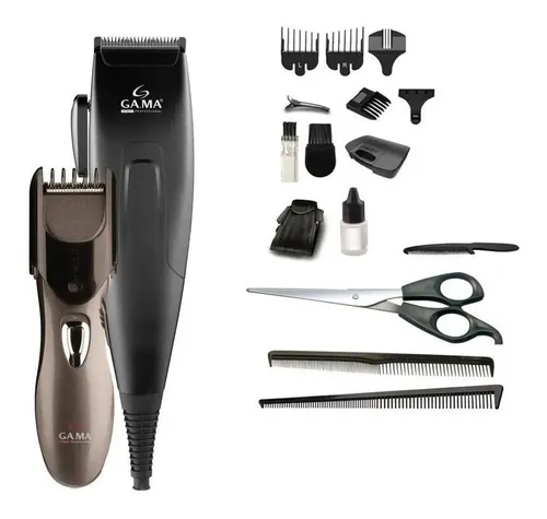 Combo Maquina Cortar Pelo Trimmer Gama Gm562 29 Pzas Barba