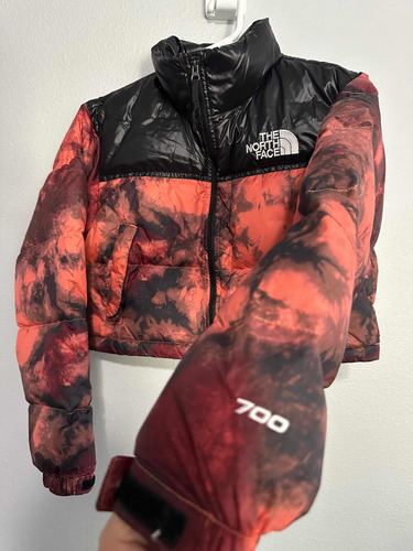 Imagen 8 de 9 de The North Face Retro Nuptse 700 Print Cropped