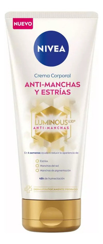 Crema Corporal Luminous630 Antimanchas Y Estrias 200ml Nivea