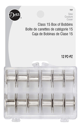 Dritz 939 Bobina Clase 15 Metal Incluye Caja Almacenamiento