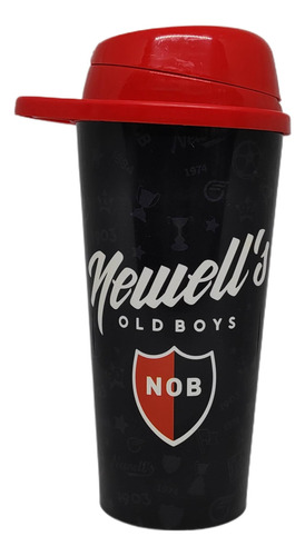 Vaso Con Tapa Plástico Newells Old Boys