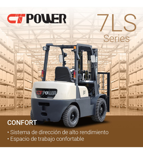 Autoelevador Ct Power 7ls Diesel Fd25 2.5tn - Motor Isuzu