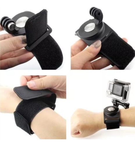 Suporte Alça De Mão Pulso Perna Meudome The Wrist Strap 360o Cor Preto