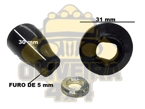 Imagem 2 de 3 de Botão Chave Faróis Limpador Jeep Wilhys