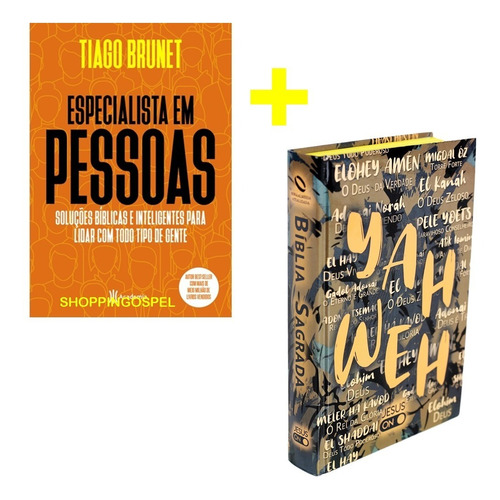 Especialista Em Pessoas Tiago Brunet + Bíblia Yahweh Letra G