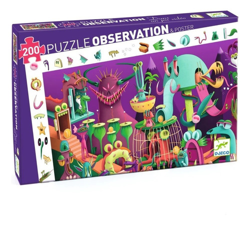 Puzzle Observación Djeco 200 Piezas - Adeleste - Dj07560