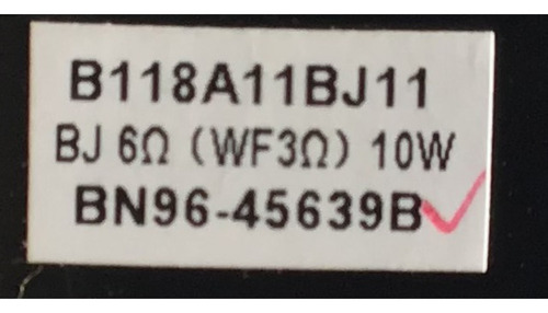 Bocinas Samsung Bn96-45639b B118a11bj11 Qn55q80rafxza (Usado)