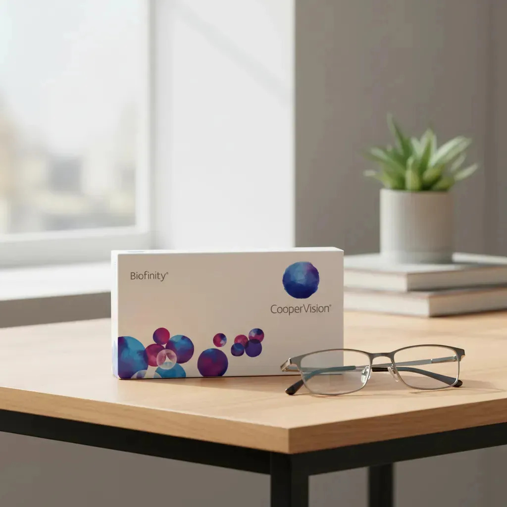 Lentes de Contato CooperVision Biofinity Esféricas para Miopia (3 Pares)