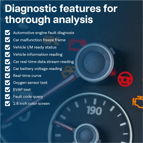 Leitor Obd2 De Códigos Com Reset E Diagnóstico Veicular