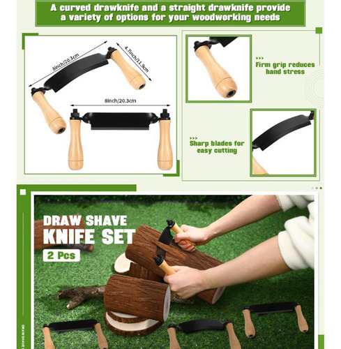 Cuchillo De Afeitar Descortezador De Madera Para Curvo