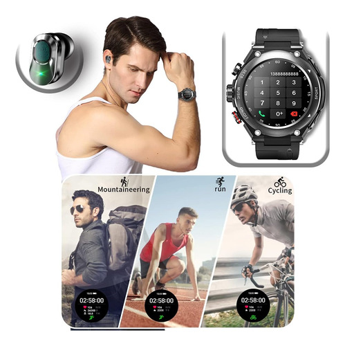 Reloj Inteligente Desong, Con Audifonos, 3 En 1