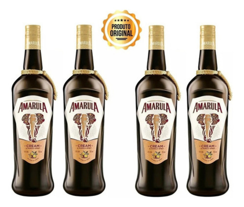 Kit Com 04 / Licor Amarula Fino Cream & Fruit 750ml Original