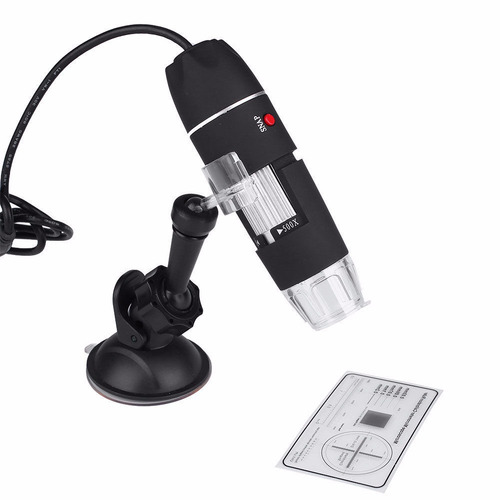 Microscopio Digital Usb Cámara 500x Zoom Óptico Hd 8 Leds