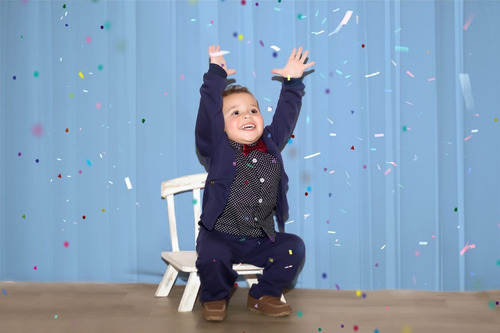 Imagem 4 de 8 de Roupa De Menino Bebê Aniversário Batizado Mêsversário