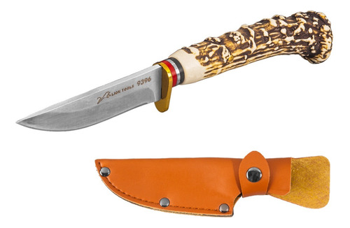 Cuchillo Vaquero De Monte De Acero 420 Con Funda Cuerno