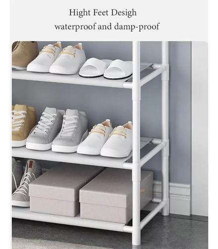 Rack Metálico Zapatera Perchero Zapatero Sencillo