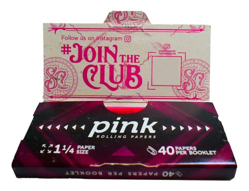 Papel Para Armar Sativa Club Celulosa Color Rosa