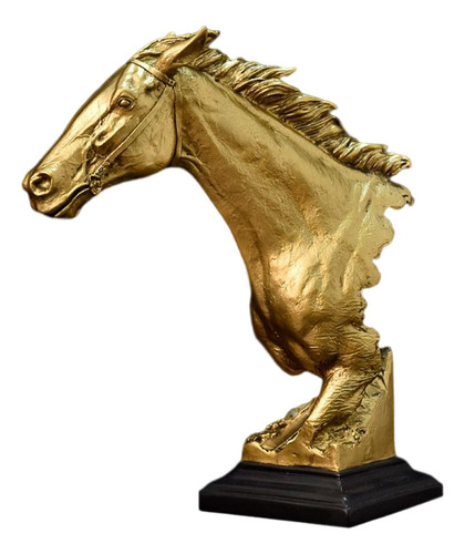 Estatua De Cabeza De Caballo, Artesanía De Resina Para Sala