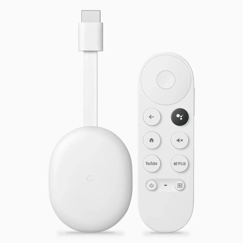 Google Chromecast 4 Google Tv De Voz 4k 8gb Original Novo