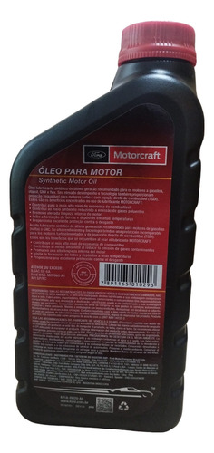 5l Óleo 0w20 Motorcraft Sintético Sae Api Sp Original Ford
