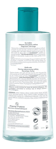 Desmaquillante Agua Micelar Avène Cleanance Para Piel Grasa