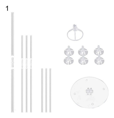 Imagen 2 de 9 de Soportes Para Globos Con Base De Acrílico