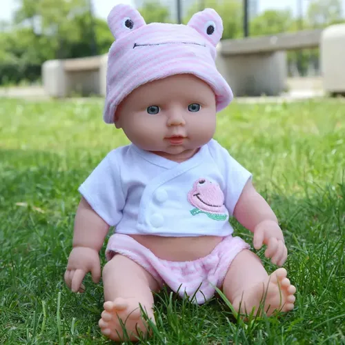 Loulou Silicone Bebe Reborn De 13 Polegadas Pode Abrir A Boc