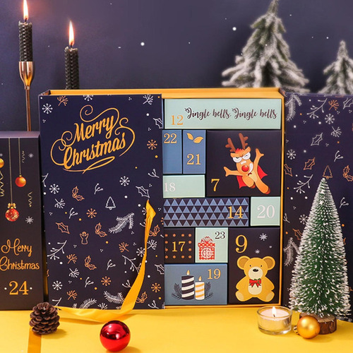 Cajas De Calendario De Adviento De Navidad Cajas De Envoltur