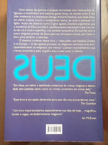 Livro Richard Dawkins - Deus, Um Delírio (Usado)