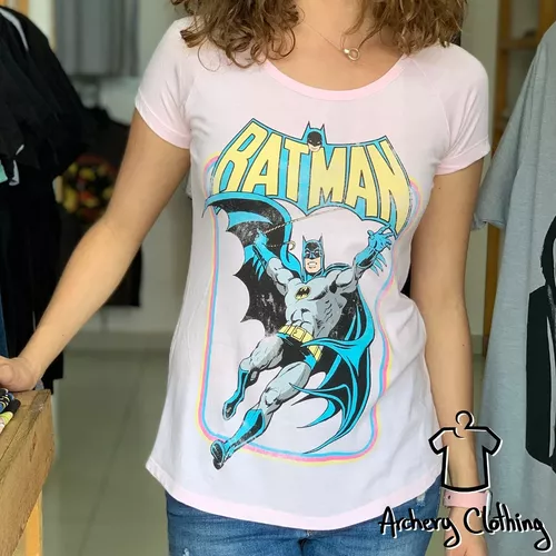 Playera Vintage Batman Mujer Máscara De Látex Dc Cómics